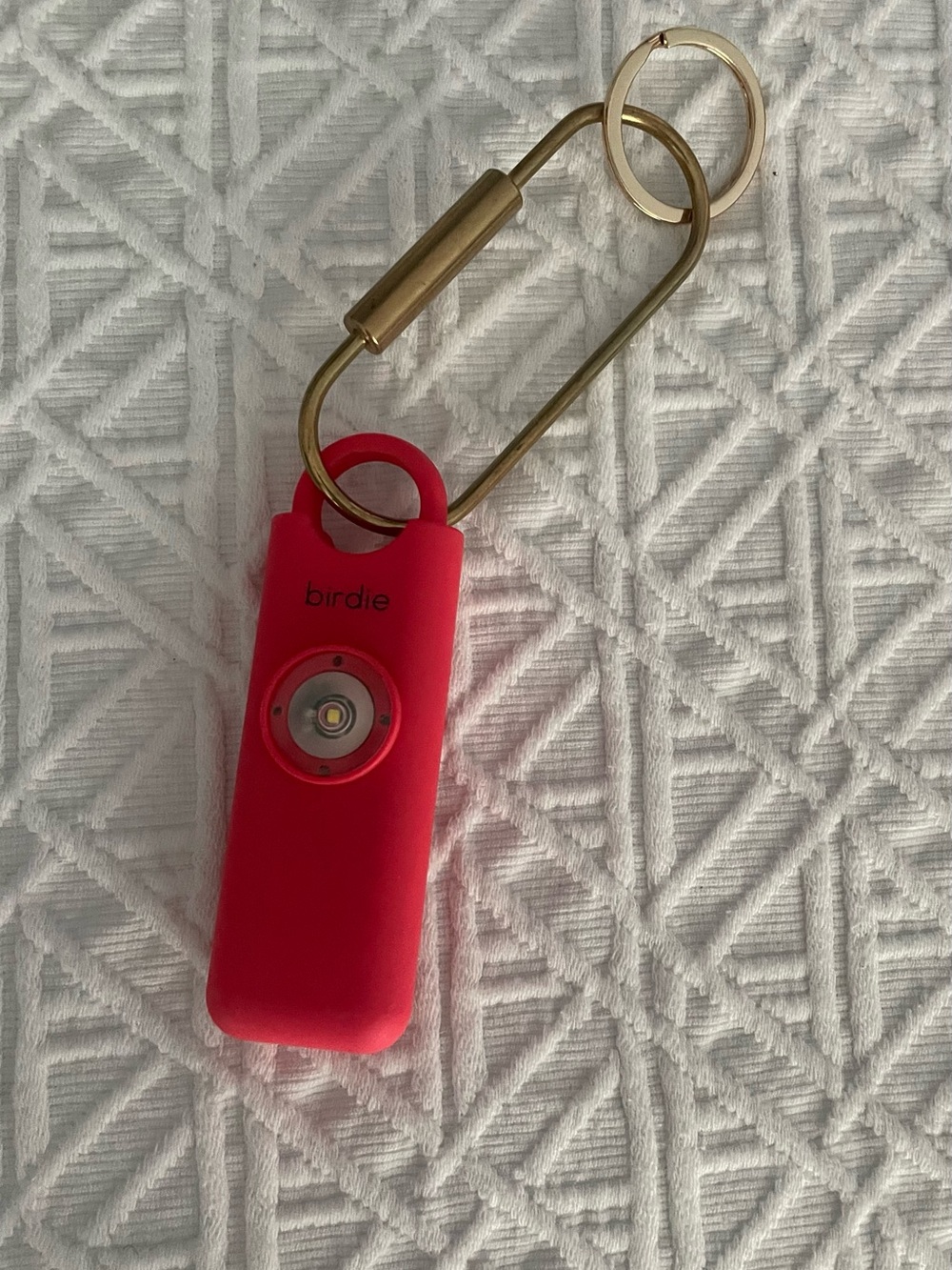 Birdie Red Keychain Personal Safety Alarm